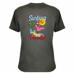 Камуфляжная футболка Surfing Paradise Flamingo - PrintSalon