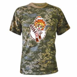 Камуфляжная футболка The promised Neverland Emma-PrintSalon Камуфляжная футболка The promised Neverland Emma