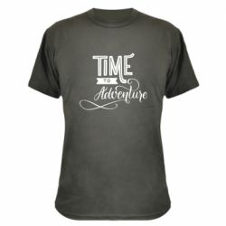Камуфляжная футболка Time to adventure - PrintSalon