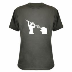 Камуфляжная футболка Тризубом по морде - PrintSalon