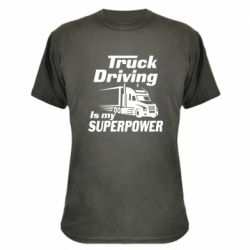 Камуфляжная футболка Truck Driving Is My Superpower - PrintSalon