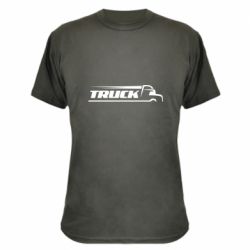 Камуфляжная футболка Truck simple art - PrintSalon