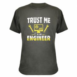 Камуфляжная футболка Trust me im an engineer - PrintSalon