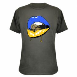 Камуфляжна футболка Україна! Губи з кулею - PrintSalon