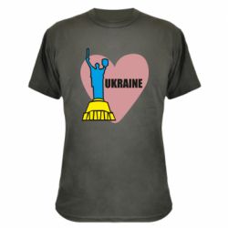 Камуфляжная футболка Ukraine in heart
