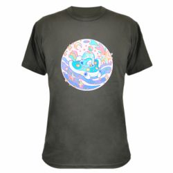 Камуфляжная футболка Ultra cute shark - PrintSalon