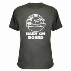 Камуфляжная футболка Вaby on board - PrintSalon