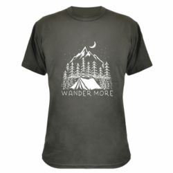 Камуфляжная футболка Wander more - PrintSalon