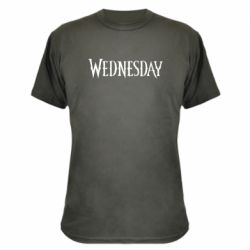 Камуфляжна футболка Wednesday logo - PrintSalon