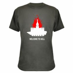 Камуфляжная футболка Welcome to Hell - PrintSalon