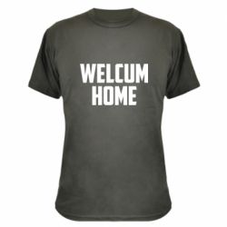 Камуфляжная футболка Welcum Home - PrintSalon