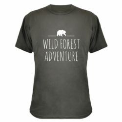 Камуфляжная футболка Wild forest adventure - PrintSalon