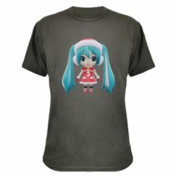 Камуфляжная футболка Winter Hatsune Miku - PrintSalon