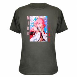 Камуфляжная футболка Yae Miko art - PrintSalon