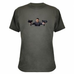 Камуфляжная футболка Зеленский с оружием - PrintSalon
