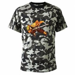 Камуфляжная футболка Zenitsu Demon Slayer-PrintSalon Камуфляжная футболка Zenitsu Demon Slayer