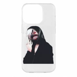Чехол для iPhone 14 Pro Kaneki Portrait - PrintSalon