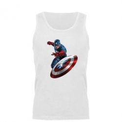 Мужская майка Капитан Америка - PrintSalon