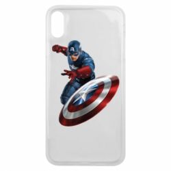 Чехол для iPhone Xs Max Капитан Америка - PrintSalon