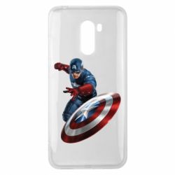 Чехол для Xiaomi Pocophone F1 Капитан Америка - PrintSalon