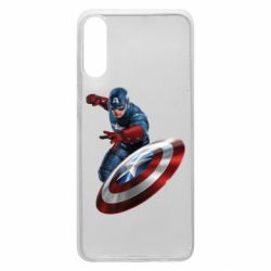 Чехол для Samsung A70 Капитан Америка - PrintSalon