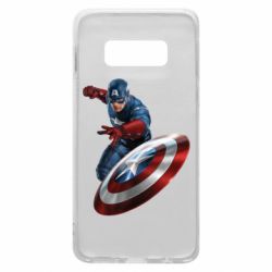 Чехол для Samsung S10e Капитан Америка - PrintSalon