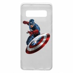 Чехол для Samsung S10 Капитан Америка - PrintSalon
