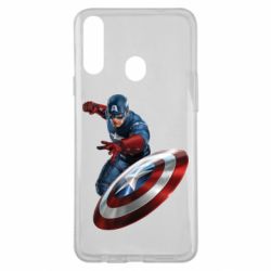 Чехол для Samsung A20s Капитан Америка - PrintSalon