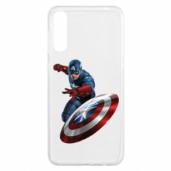 Чехол для Samsung A50 Капитан Америка - PrintSalon