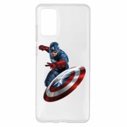 Чехол для Samsung S20+ Капитан Америка - PrintSalon