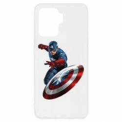 Чехол для Oppo Reno 5 Lite Капитан Америка - PrintSalon