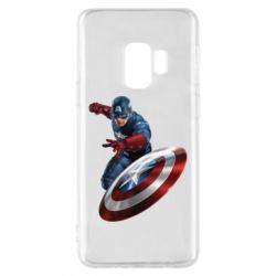 Чехол для Samsung S9 Капитан Америка - PrintSalon