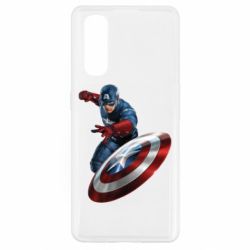 Чехол для Oppo Find X2 Капитан Америка - PrintSalon
