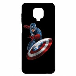 Чехол для Xiaomi Redmi Note 9S/9Pro/9Pro Max Капитан Америка - PrintSalon