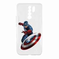 Чехол для Xiaomi Redmi 9 Капитан Америка - PrintSalon