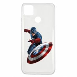 Чехол для Xiaomi Redmi 9c Капитан Америка - PrintSalon