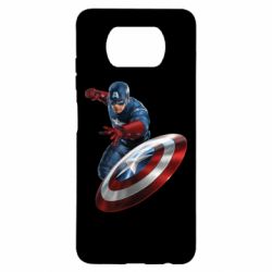Чехол для Xiaomi Poco X3 Капитан Америка - PrintSalon