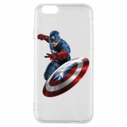 Чехол для iPhone 6/6S Капитан Америка - PrintSalon