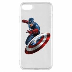 Чехол для iPhone 7 Капитан Америка - PrintSalon