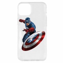 Чехол для iPhone 14 Plus Капитан Америка - PrintSalon