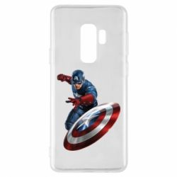 Чехол для Samsung S9+ Капитан Америка - PrintSalon