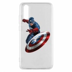 Чехол для Huawei P20 Капитан Америка - PrintSalon