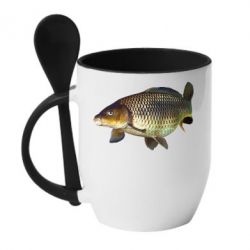 Чашка з ложкою Карасик - PrintSalon