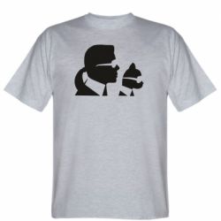 Мужская футболка Stedman Karl and the cat with glasses - PrintSalon