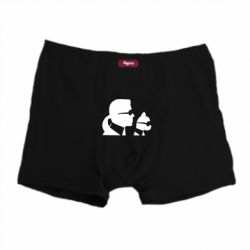 Трусы-боксеры Karl and the cat with glasses - PrintSalon