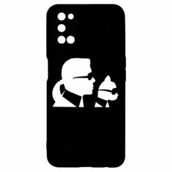 Чехол для Oppo A52/A72/A92 Karl and the cat with glasses