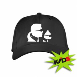 Детская кепка Karl and the cat with glasses - PrintSalon