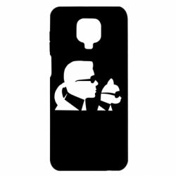 Чехол для Xiaomi Redmi Note 9S/9Pro/9Pro Max Karl and the cat with glasses - PrintSalon