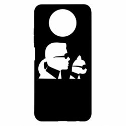 Чехол для Xiaomi Redmi Note 9 5G/Redmi Note 9T Karl and the cat with glasses - PrintSalon