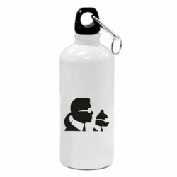 Фляга Karl and the cat with glasses - PrintSalon